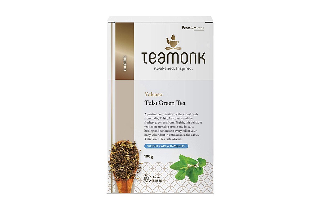 Teamonk Global Yakuso Tulsi Green Tea    Pack  100 grams